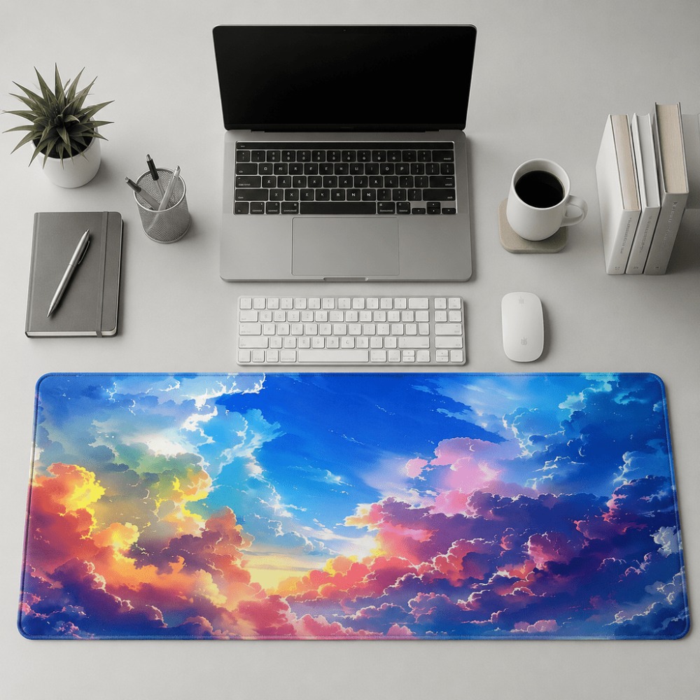 Laptop Accessories Officeworks - Kolorowy nadruk z motywem zachodzącego słońca