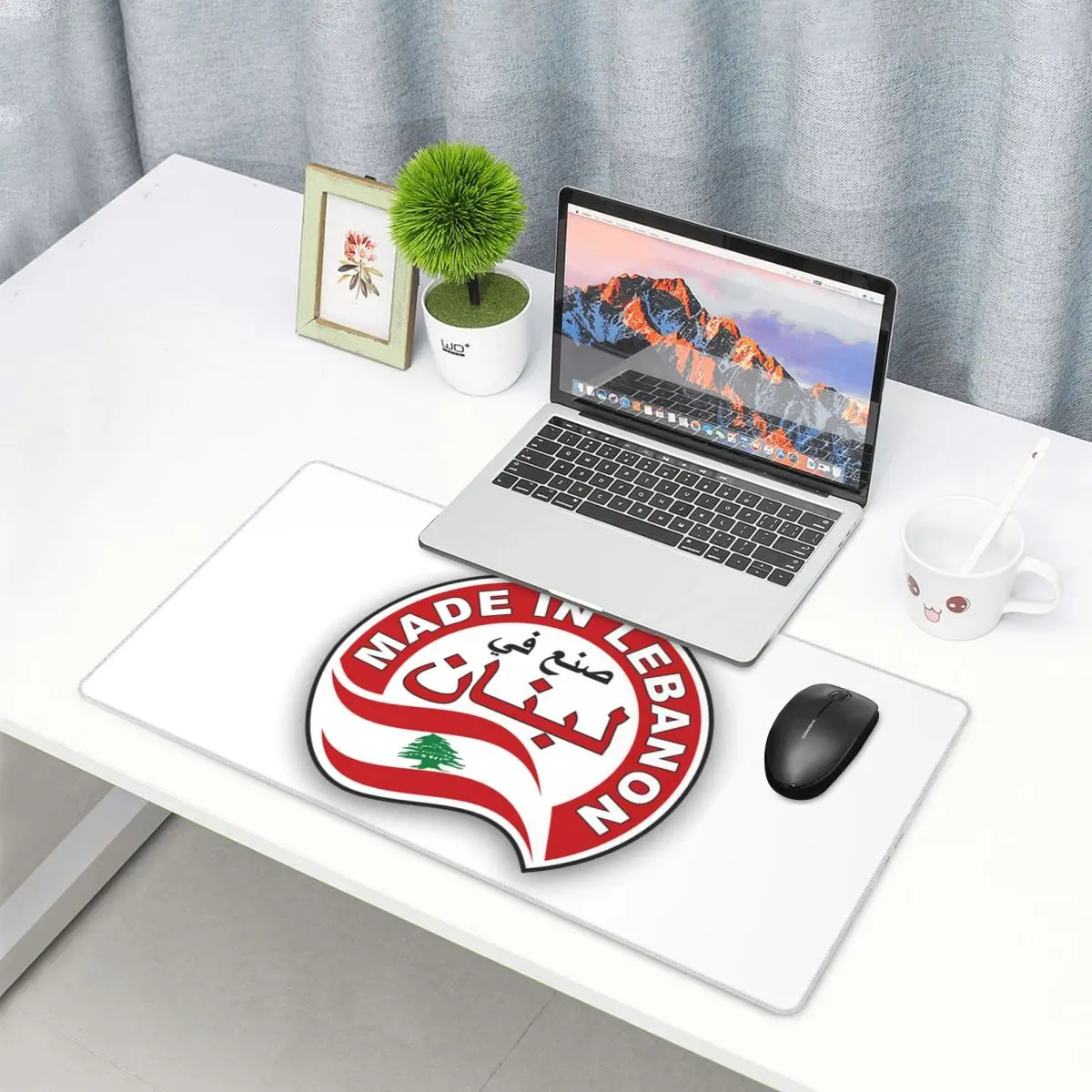 Laptop Accessories Lebanon - Duża Podkładka Pod Mysz Liban Akwarela