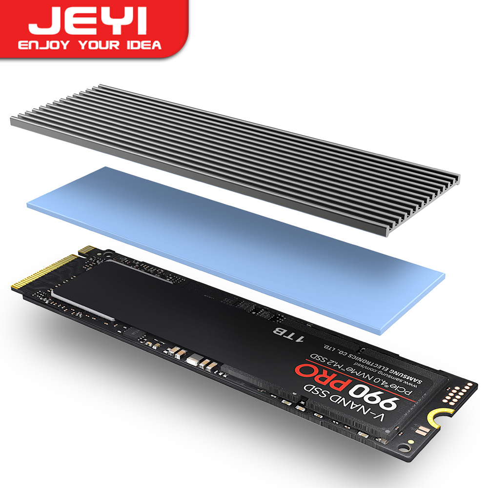 External Nvme Ssd - Radiator JEYI M.2 SSD, aluminiowy radiator