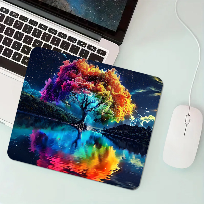 Laptop Accessories Officeworks - Kolorowe magiczne drzewo mała podkładka pod