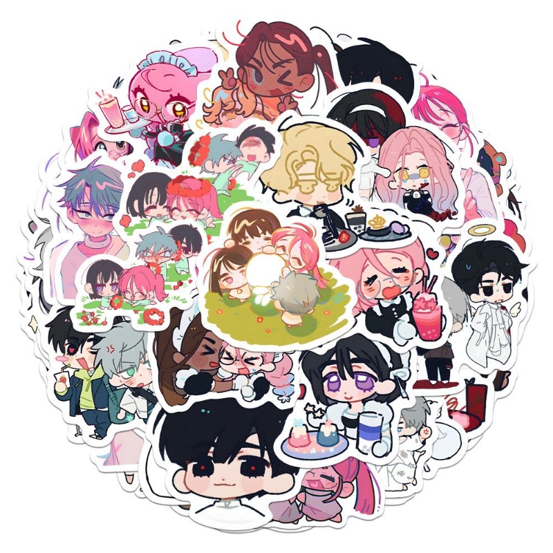 Laptop Accessories Kids - 80 sztuk/zestaw Kreskówkowe Anime Obcy Scena