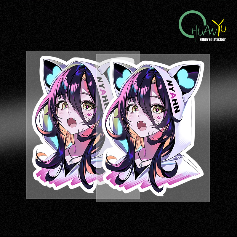 Laptop Accessories Cool - Naklejki ścienne Future Style Cute Anime