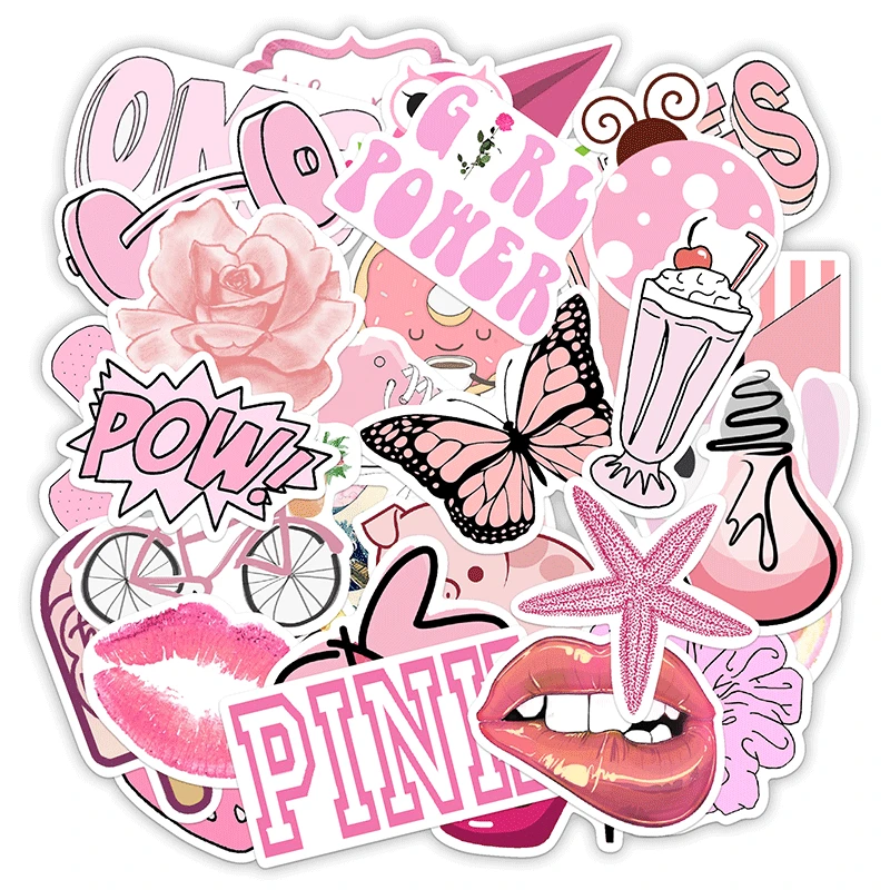 Laptop Accessories Kids - 50 sztuk/paczka Cute Cartoon VSCO dziewczyna