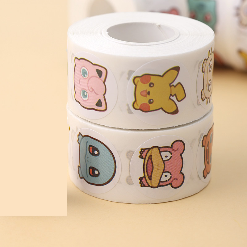 500szt Roll Cartoon Pokemon Na – Laptop Accessories Kids recenzja i cena