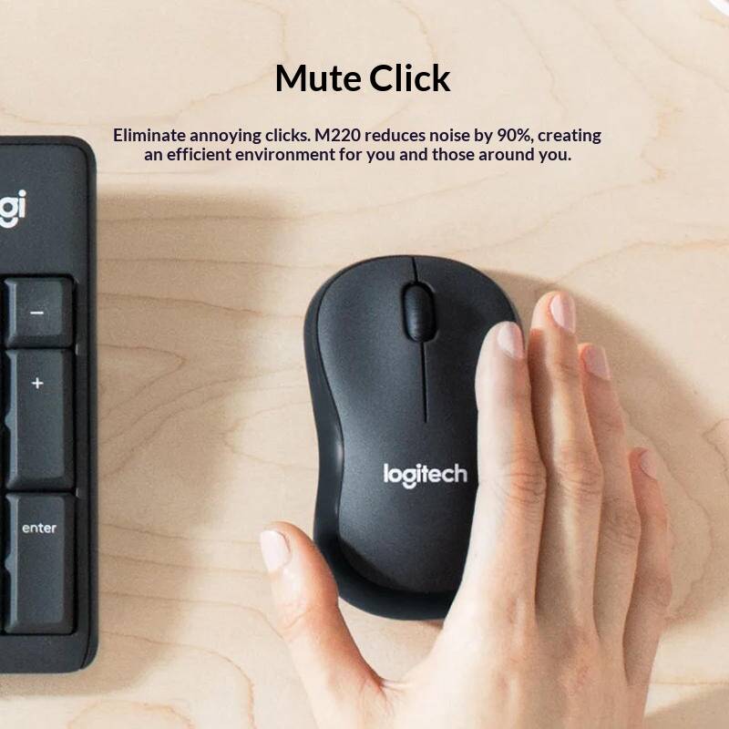 Logitech M220 2.4G Cicha Mysz  – Laptop Accessories Officeworks recenzja i cena
