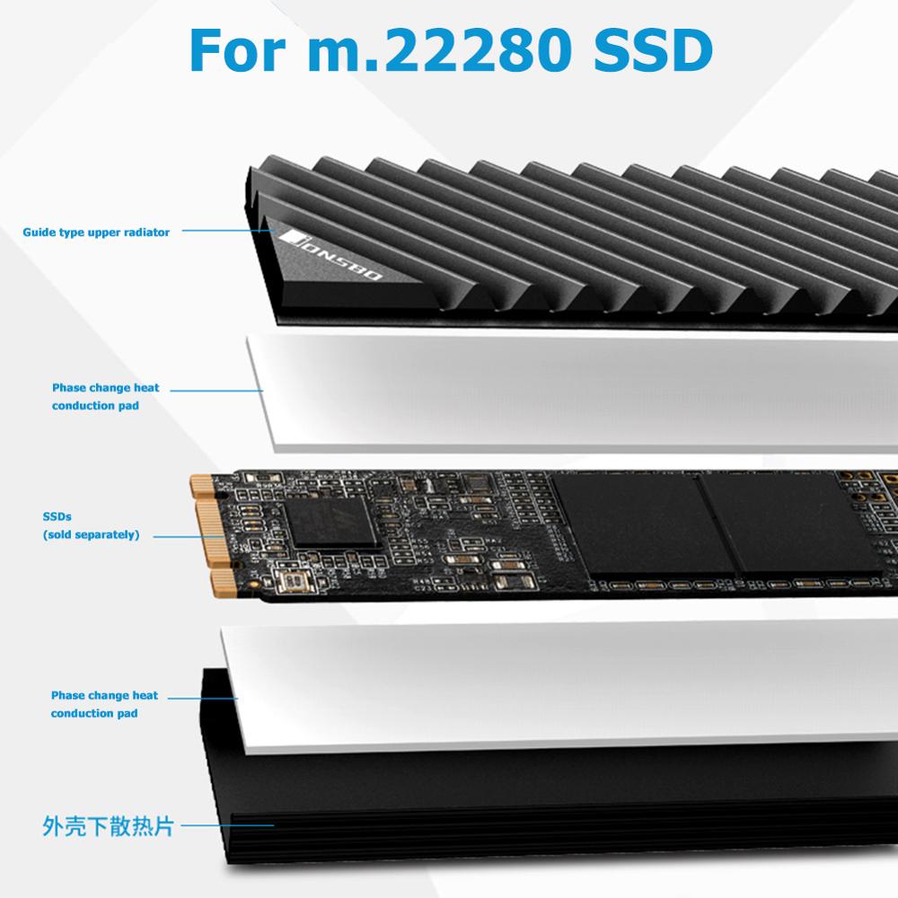 Aluminiowy radiator Jonsbo M2  – External Nvme Ssd recenzja i cena