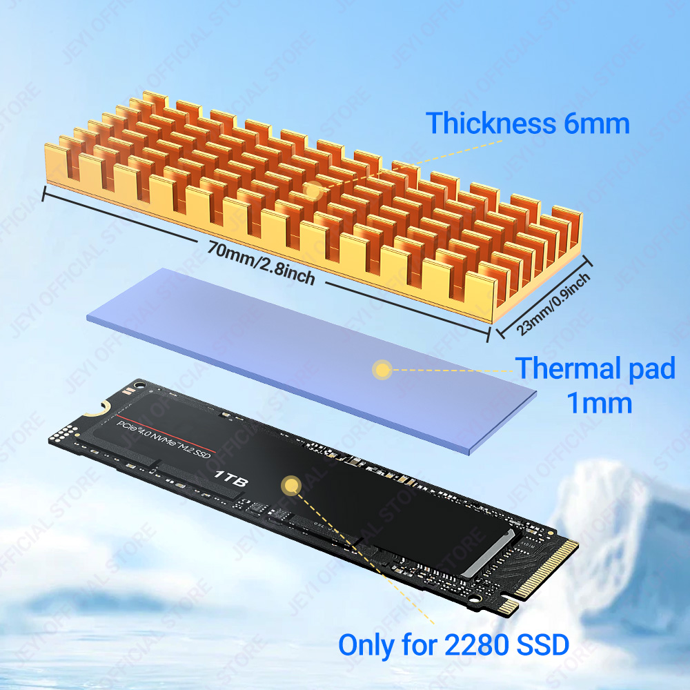 JEYI M.2 SSD Radiator Aluminio – External Nvme Ssd recenzja i cena