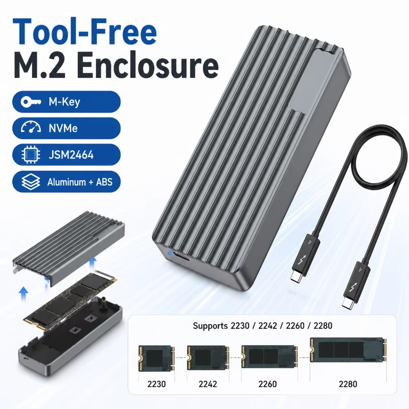 Obudowa TBT3/USB4 M.2 NVMe SSD – External Nvme Ssd recenzja i cena