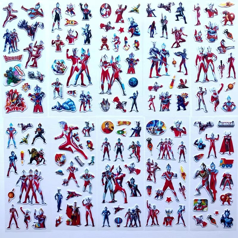 10 szt. Naklejki 3D z Ultraman – Laptop Accessories Kids recenzja i cena